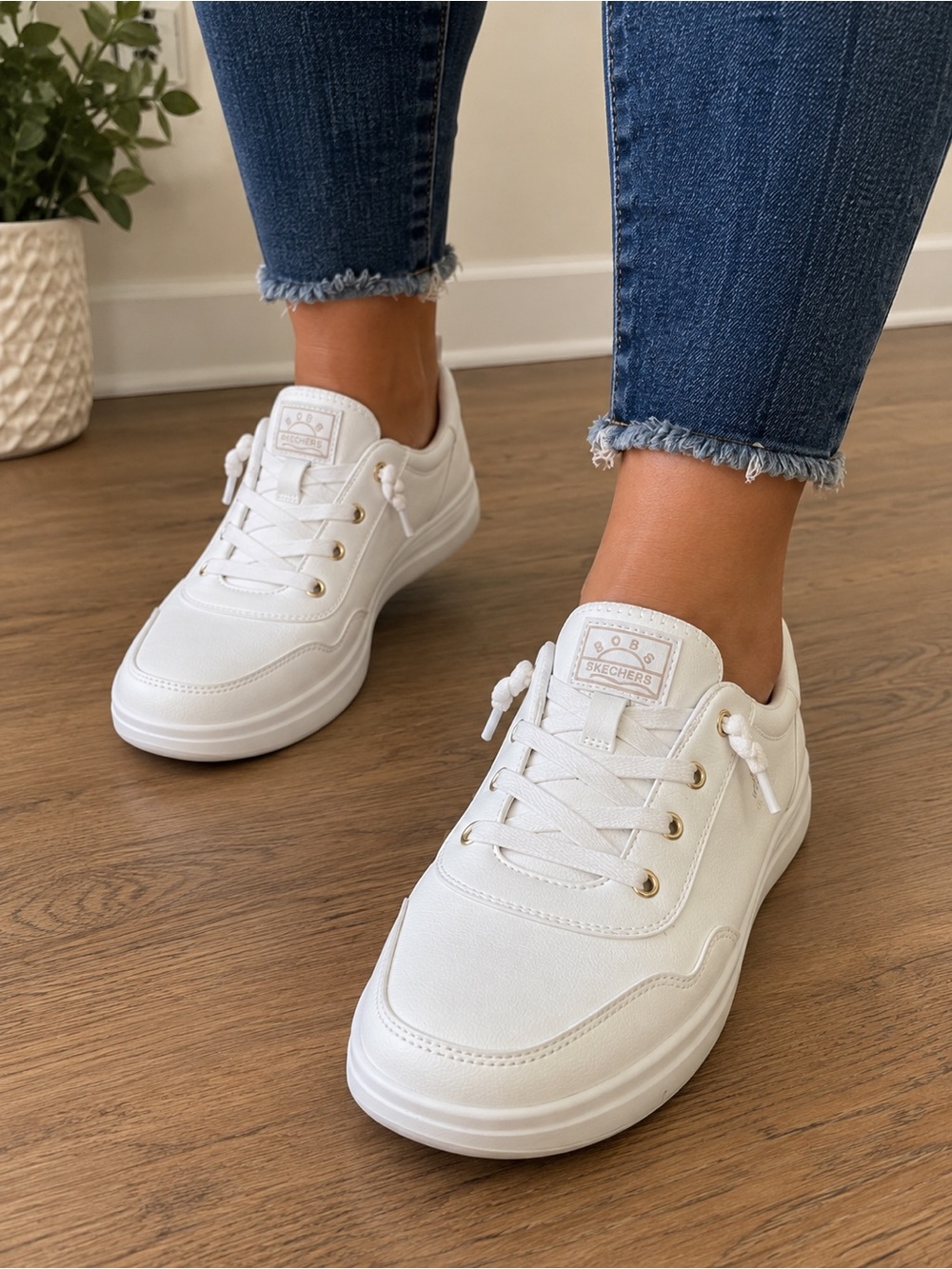 Skechers Slip-ins Bobs Skipper Keep It Classic Sneakers White